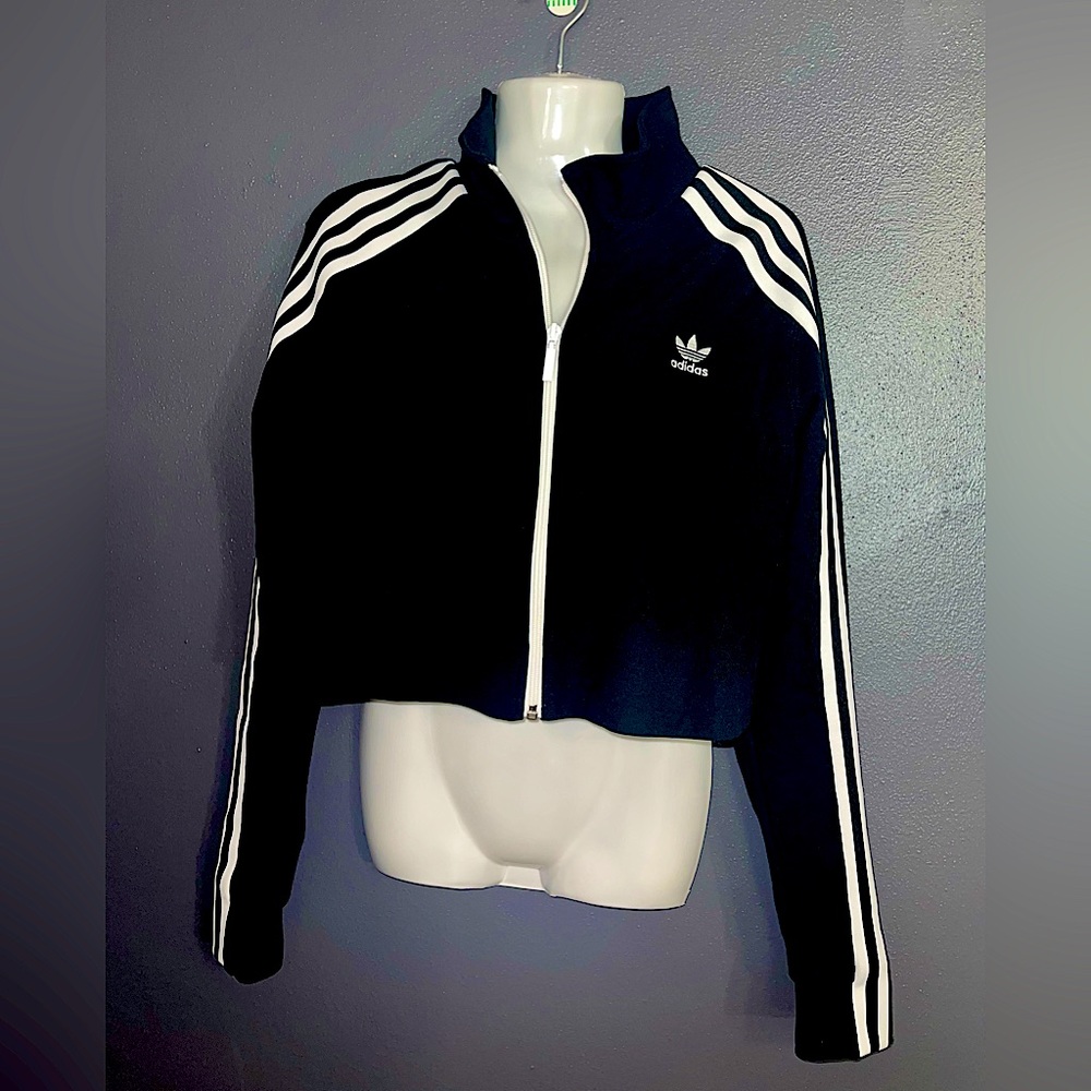 Adult Adidas crop track top - Picture 2 of 4